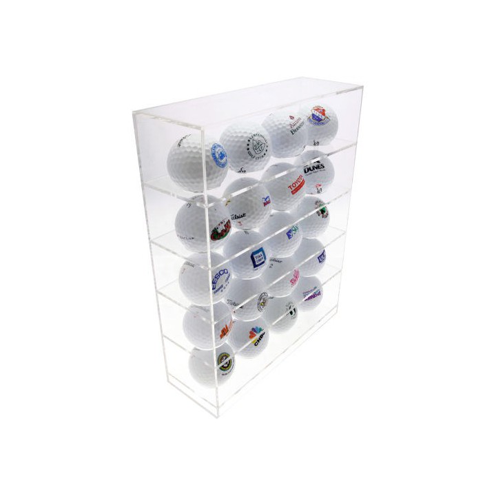 Acryl Golfball Schaukasten für 20 Golfbälle
