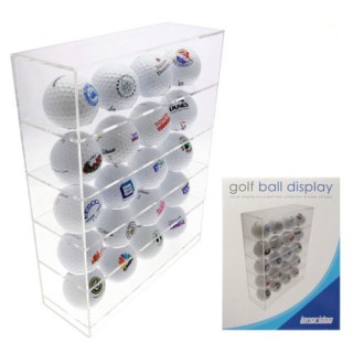 Acryl Golfball Schaukasten für 20 Golfbälle