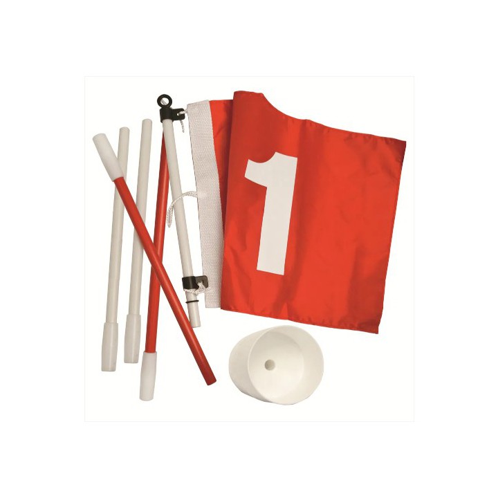 Golffahne mit Golfloch