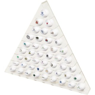 Golfballregal Acryl Pyramide