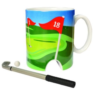 Golftasse mit Mini Putter & Ball