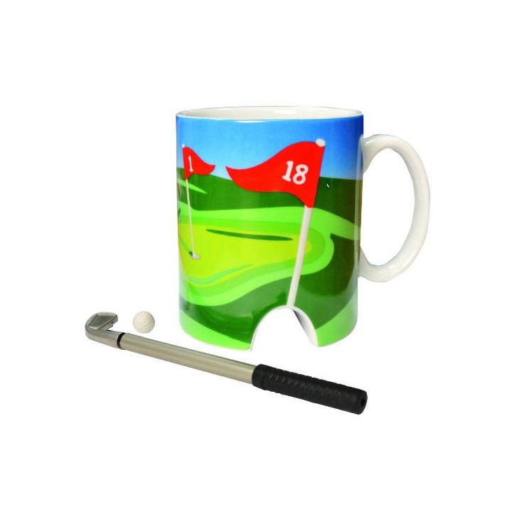 Golftasse mit Mini Putter & Ball