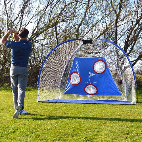 Golf Netz und Golfmatte für Golfschwung Übungen