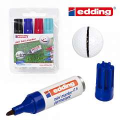 edding Golf Ball Marker 4er Set